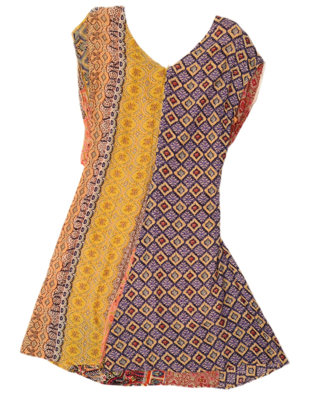 Vestido feminino Desigual A-Line EU 44 XL multicolorido geométrico