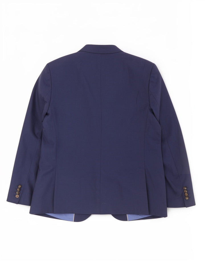 Jaqueta blazer masculina de 2 botões Marks & Spencer Reino Unido 44 XL azul marinho clássico