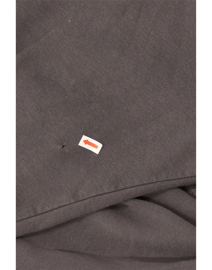 Suéter com capuz gráfico masculino Nike grande algodão cinza