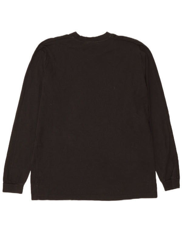 Puma Mens Graphic Top Manga Longa XL Preto Algodão