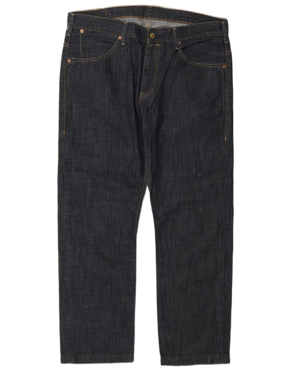 Levi's Masculino 504 Straight Jeans W36 L32 Azul Marinho Algodão