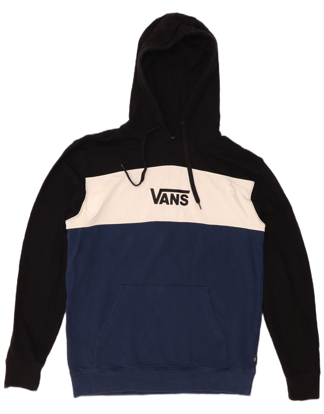 VANS Mens Graphic Hoodie Jumper Médio Multicolorido Colorblock Algodão
