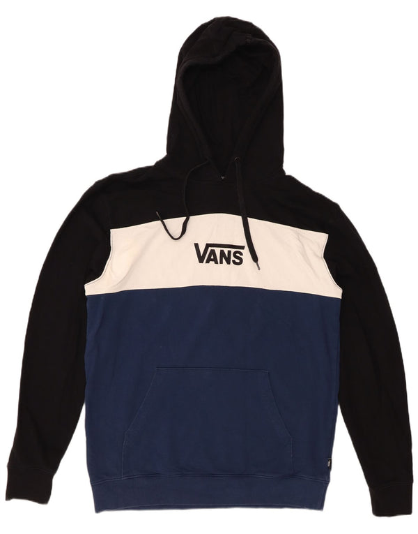 VANS Mens Graphic Hoodie Jumper Médio Multicolorido Colorblock Algodão