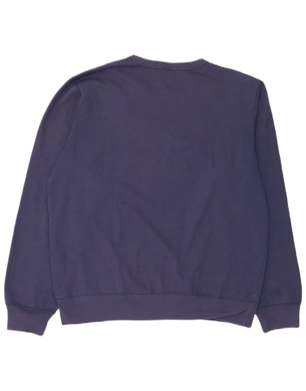 Champion moletom masculino jumper XL azul marinho algodão