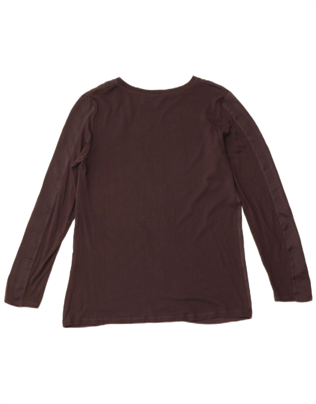 ZARA Top feminino manga comprida UK 12 médio preto sintético