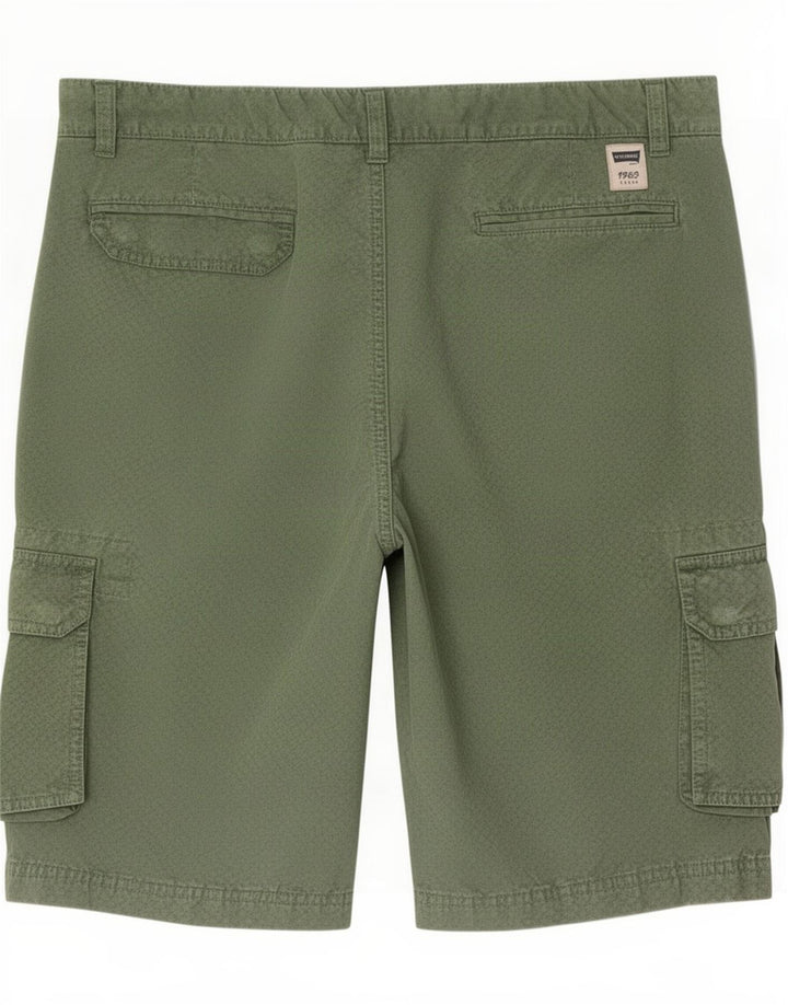 Carrera Mens Cargo Shorts Médio W32 Verde