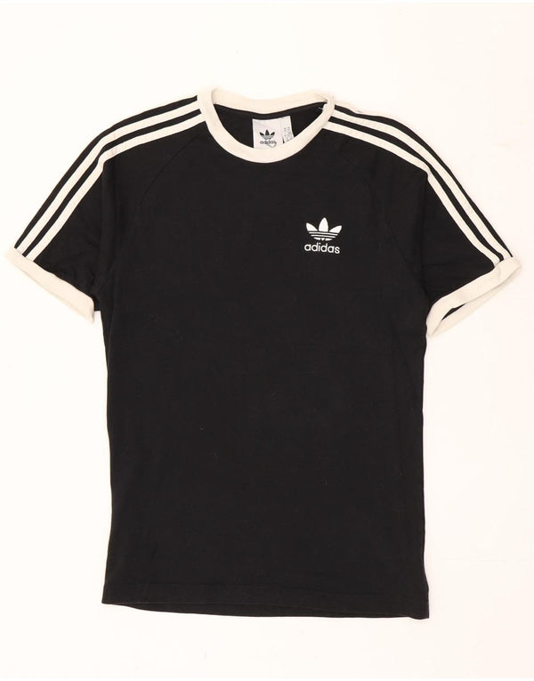 Adidas Mens Camiseta Top XS Algodão Preto
