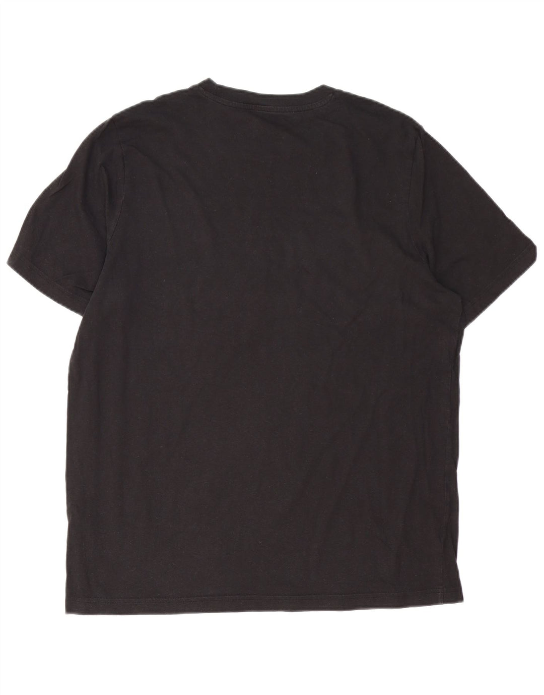 Puma Mens Graphic T-Shirt Top Grande Algodão Preto
