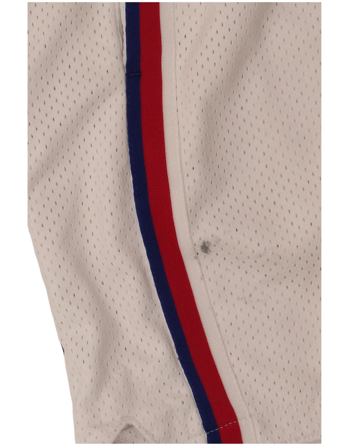 Jordan Mens Graphic Sport Shorts Médio Branco Colorblock Poliéster