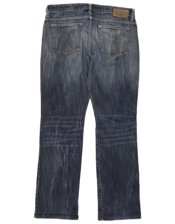 Calça jeans reta masculina Calvin Klein W34 L31 azul marinho