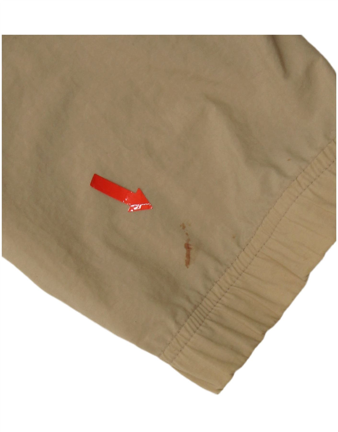 Asics Mens Tracksuit Top Jacket Grande Bege Colourblock Poliéster