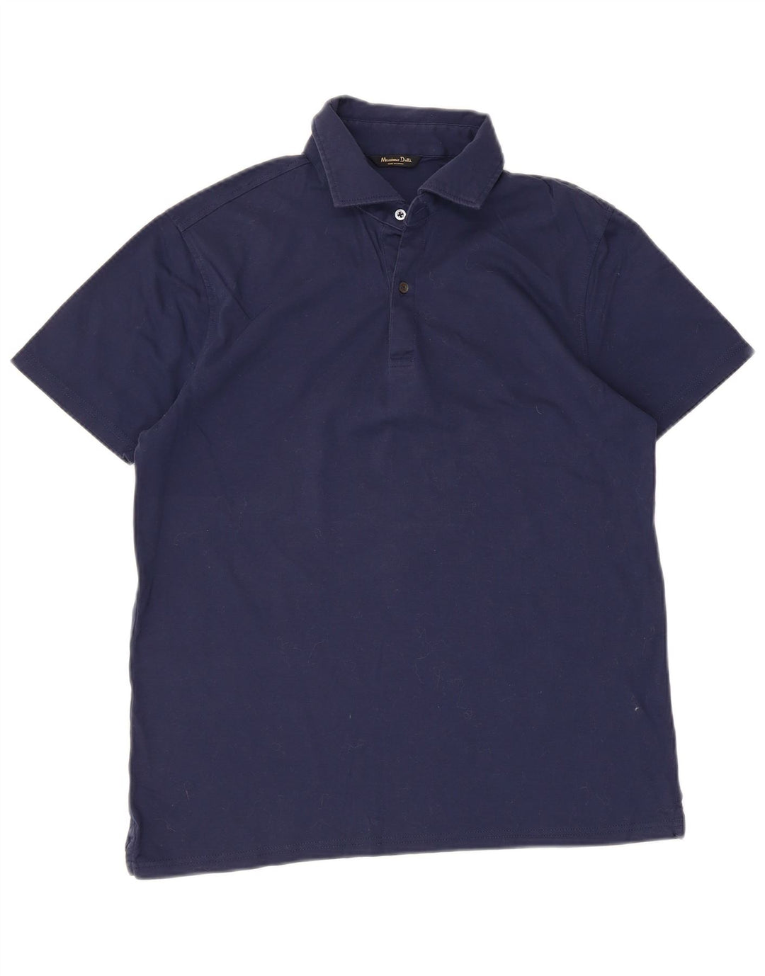 Camisa polo masculina Massimo Dutti grande azul marinho