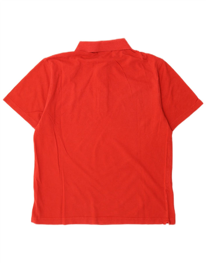 Camisa polo masculina Lacoste tamanho 5 grande algodão vermelho
