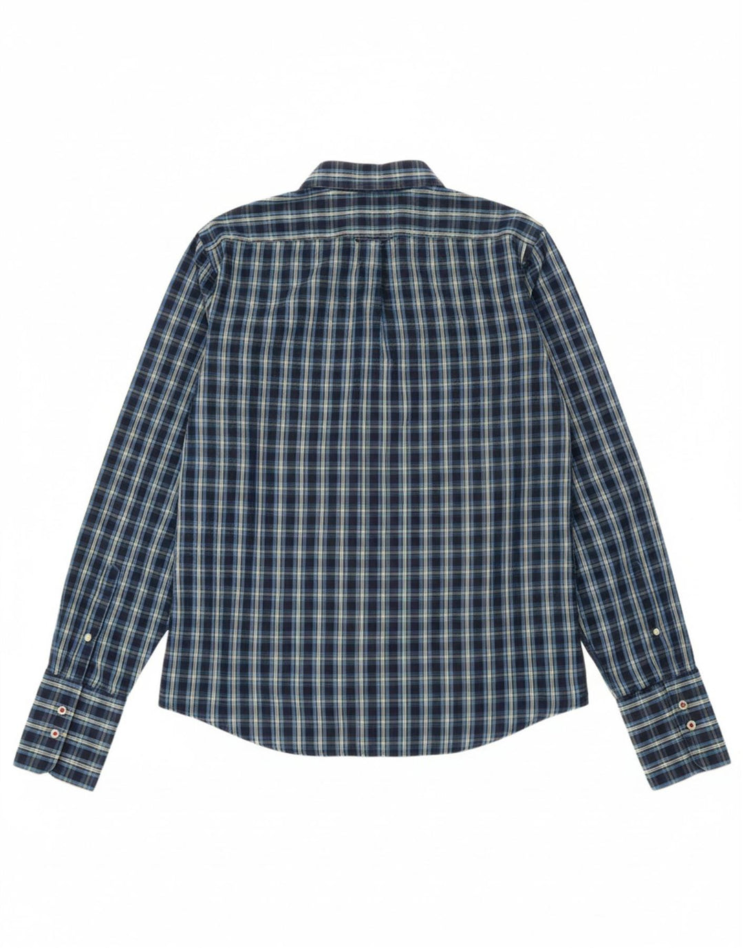 Camisa formal masculina JACK WILLS grande algodão xadrez azul