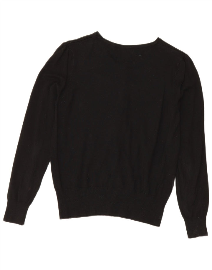 Suéter cardigã feminino Marks & Spencer Reino Unido 10 pequeno preto
