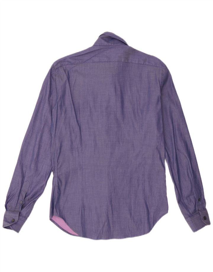 Camisa masculina Naracamicee pequena de algodão roxo