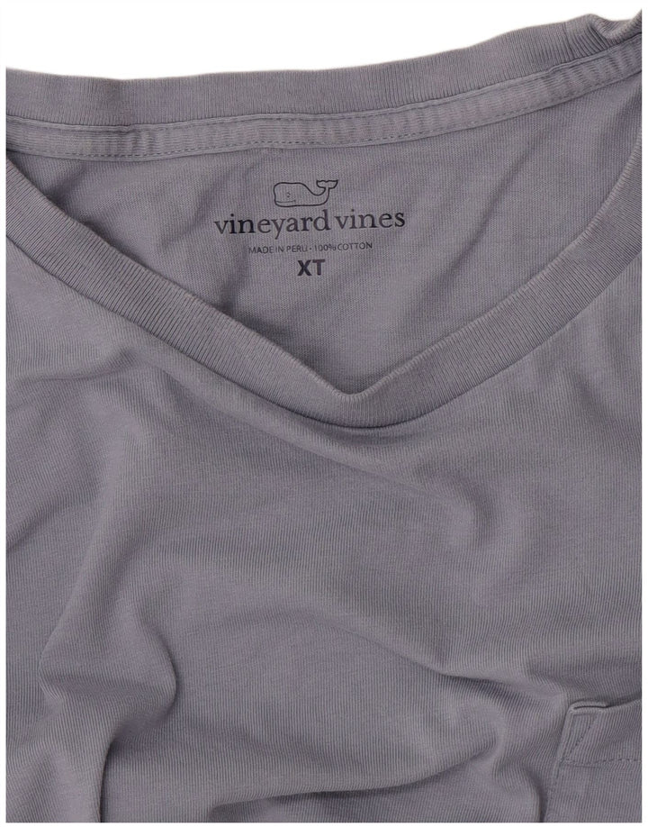 Camiseta gráfica masculina Vineyard Vines Top XL algodão roxo