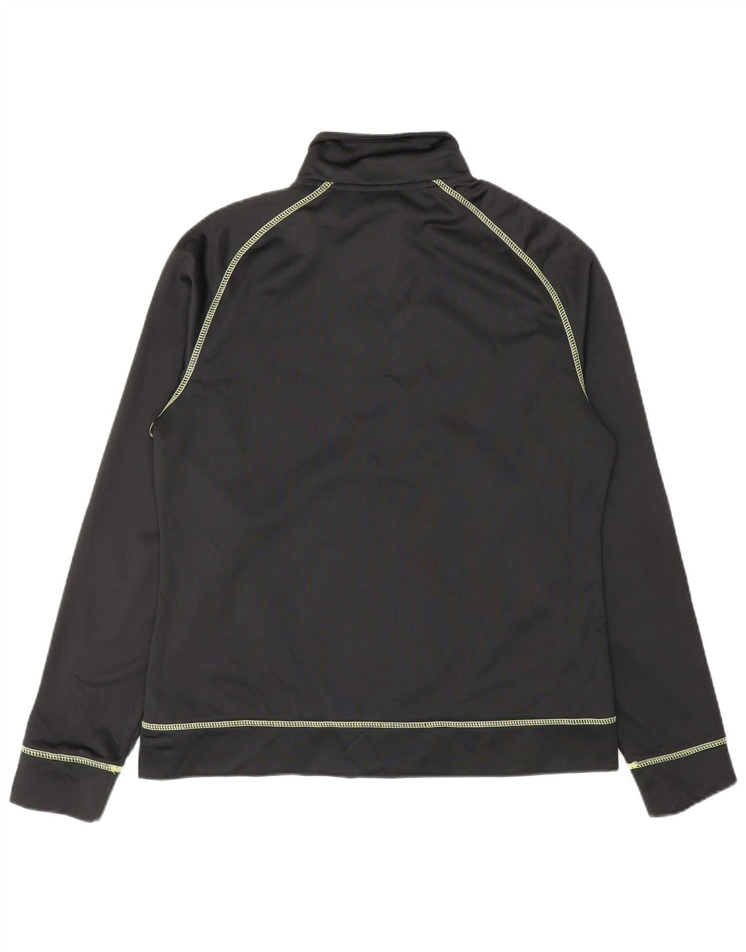 ASICS Womens Tracksuit Top Jacket UK 14 Grande Poliéster Preto