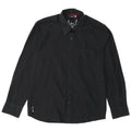 Camisa gráfica masculina Quiksilver pequena poliéster preta