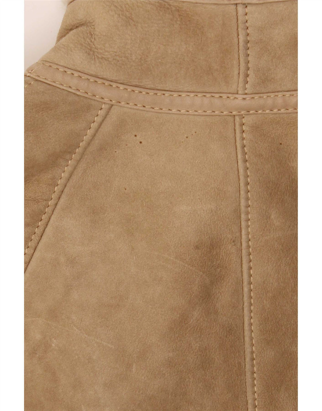 Casaco feminino de shearling Cristiano Di Thiene IT 44 médio bege