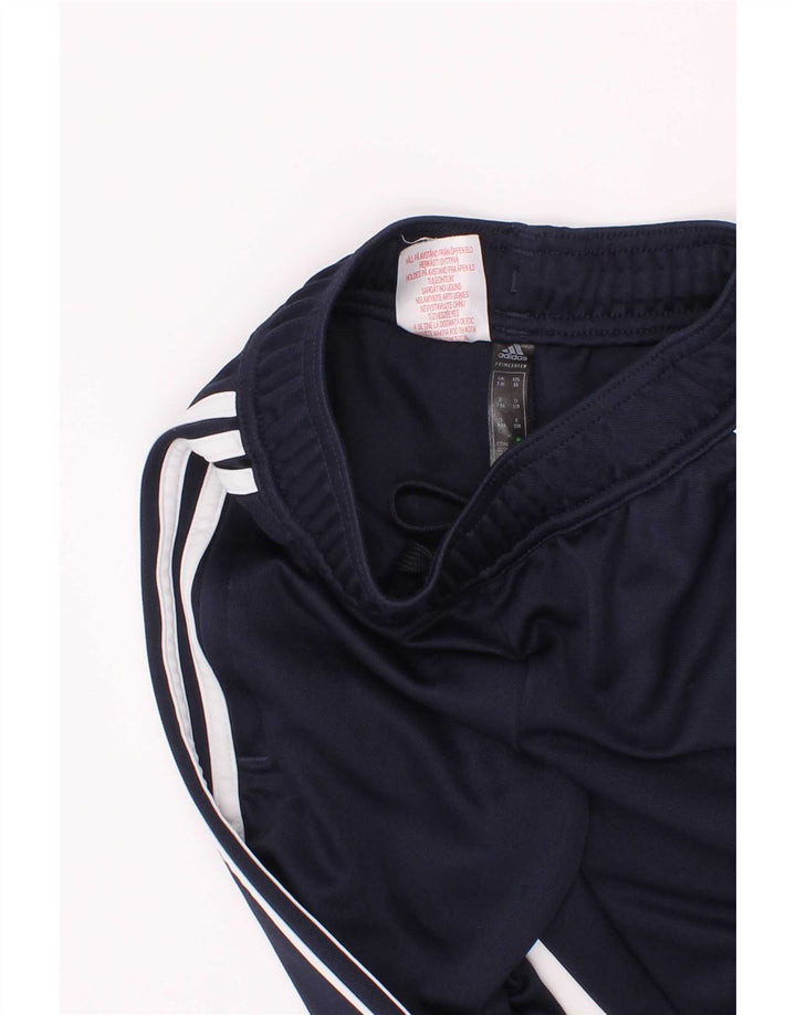 Calças de treino Adidas Boys Aeroready 7-8 anos azul marinho poliéster