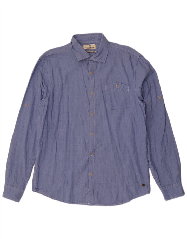 Camisa masculina Scotch & Soda XL algodão azul