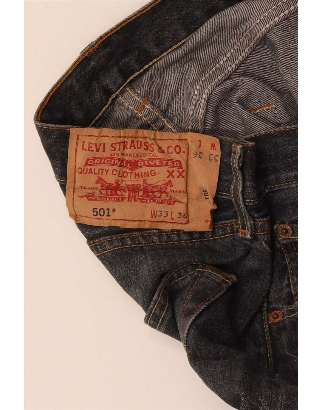 Jeans Levi's 501 Straight Masculino W33 L30 Cinza