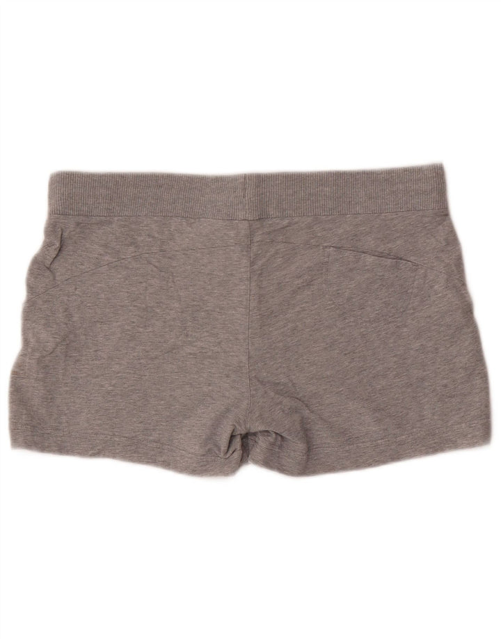 Shorts esportivos femininos Nike UK 12/14 cinza médio algodão