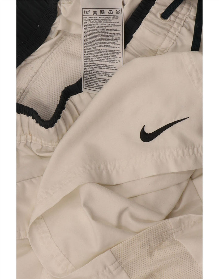 Shorts de natação masculino Nike médio branco poliéster