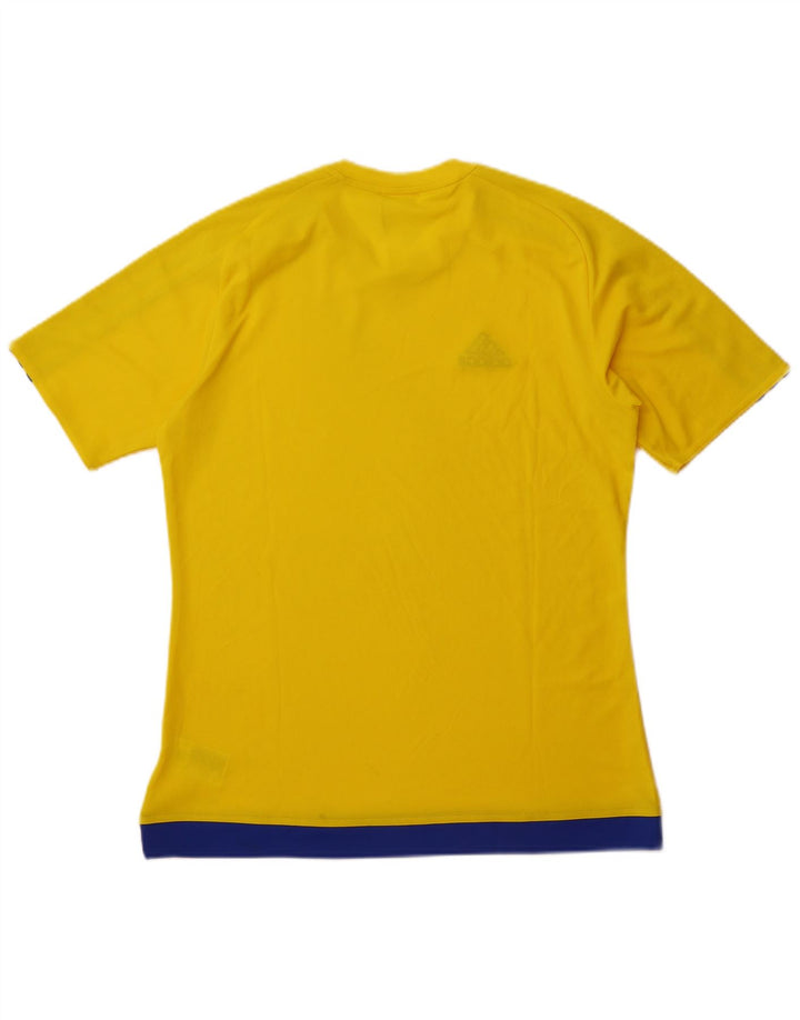 Camiseta Adidas Masculina Climalite Top Médio Poliéster Amarelo