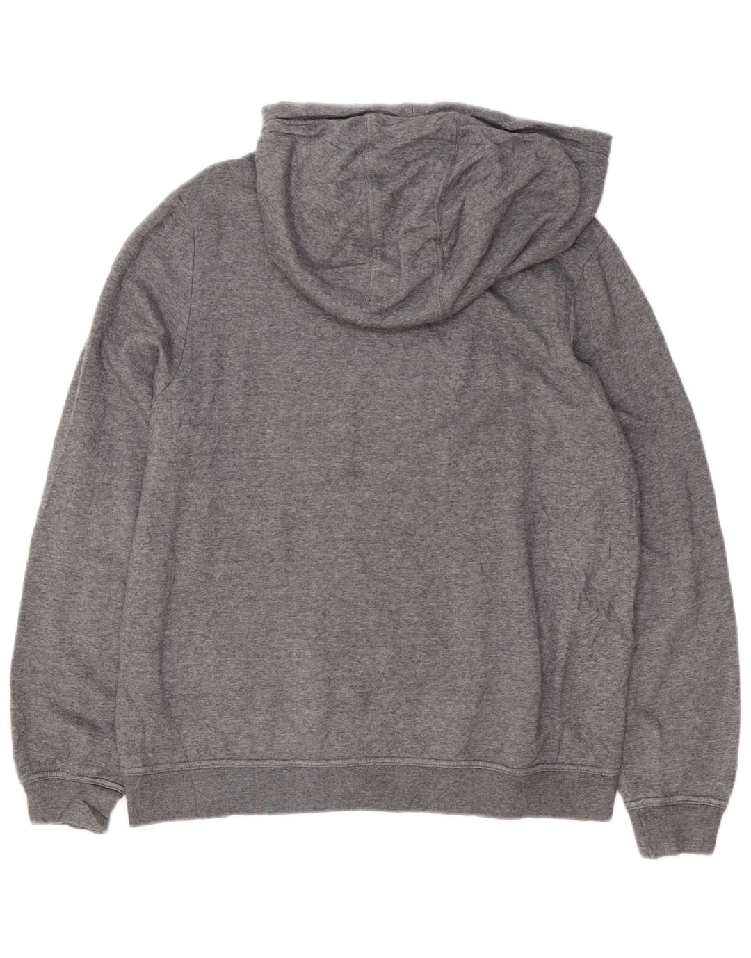 NIKE Mens Hoodie Jumper Grande Algodão Cinza