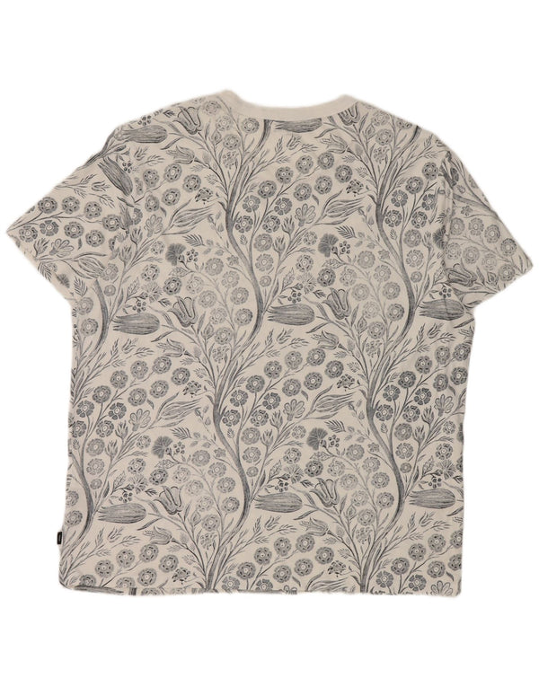 Camiseta masculina Jack & Jones Top 2XL algodão floral branco