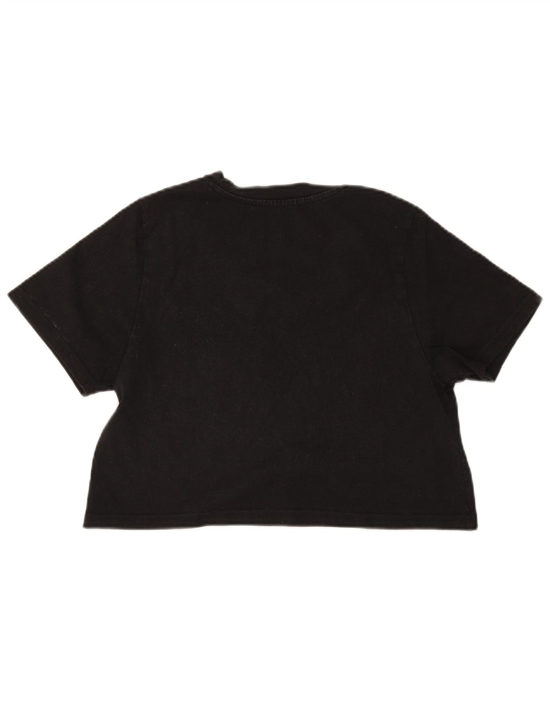 Camiseta feminina Dickies Crop Top UK 12 algodão preto médio