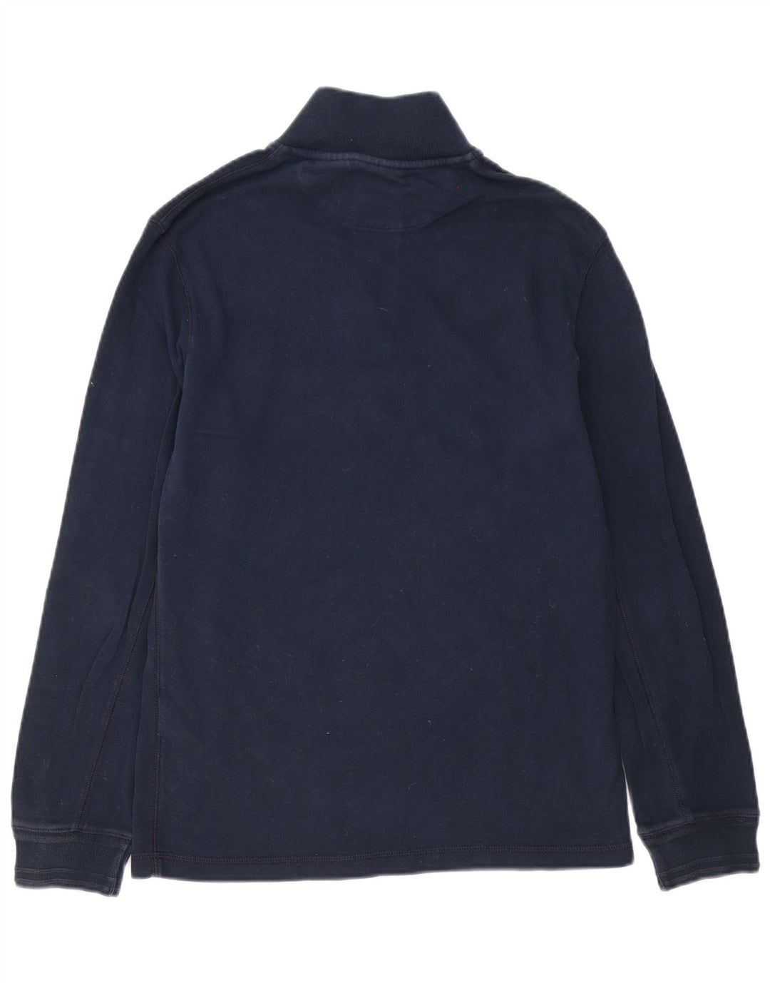 Moletom masculino Timberland com zíper e gola pequena algodão azul marinho