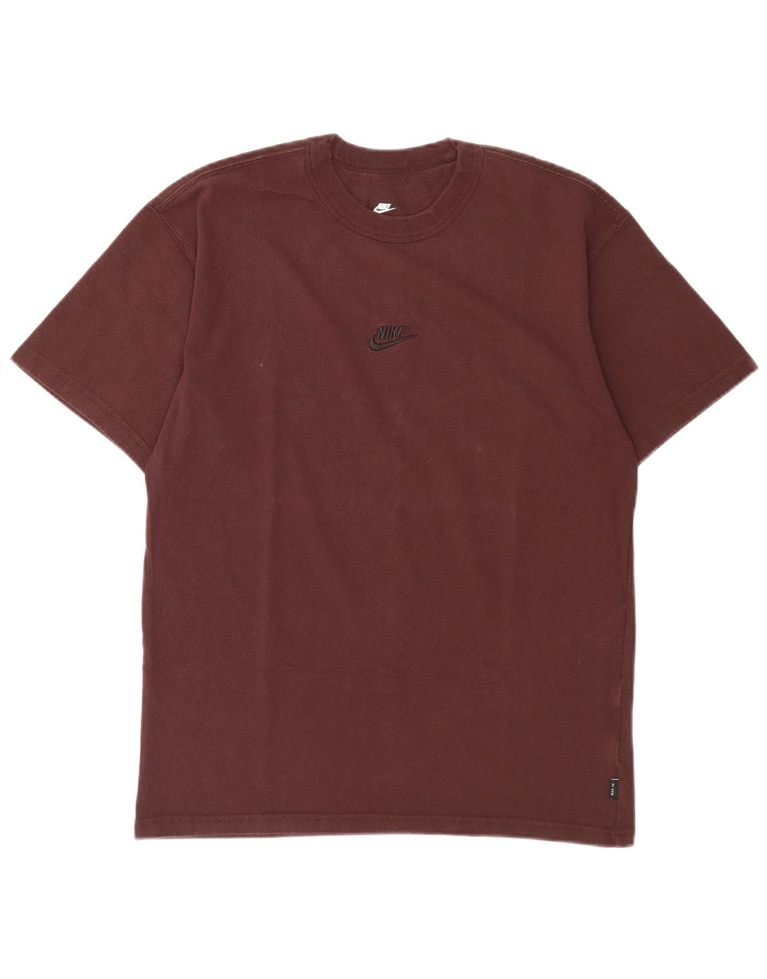 Camiseta Nike Masculina Loose Fit Top Pequeno Algodão Marrom