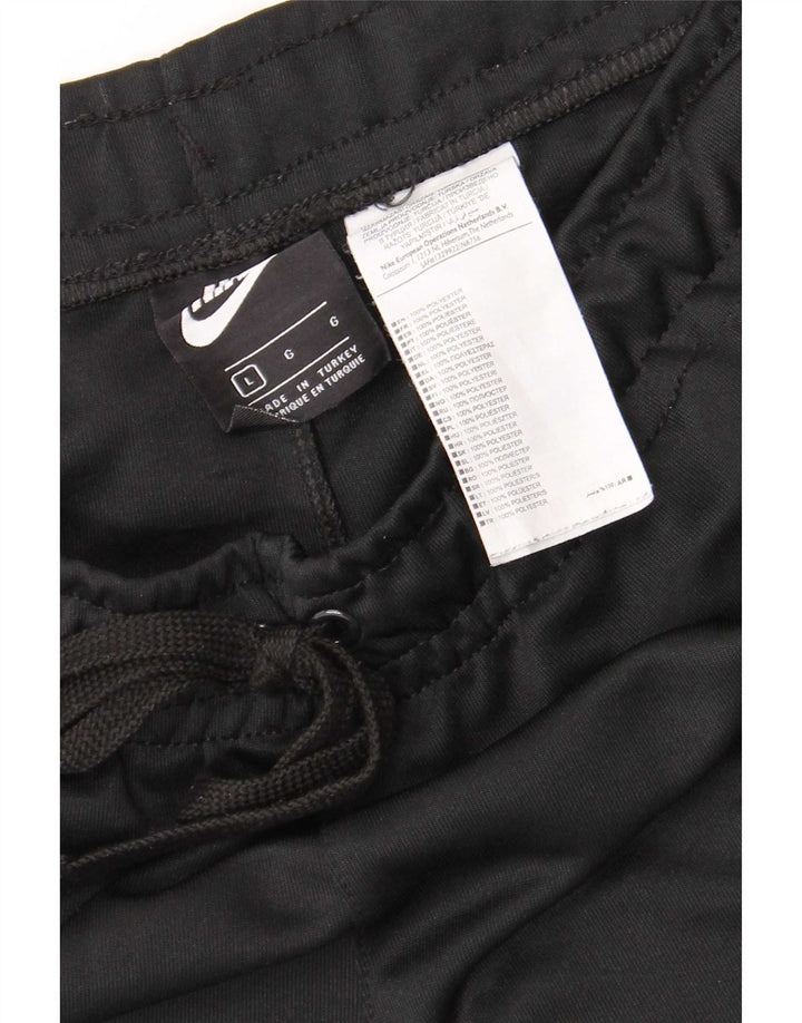 Shorts esportivos gráficos masculinos Nike grande poliéster preto