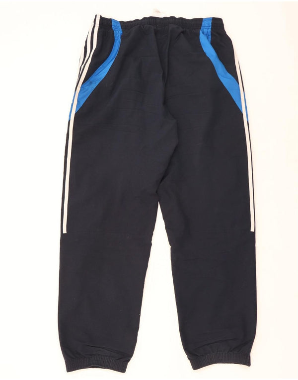 Calça de treino masculina ADIDAS Joggers grande azul marinho colorblock