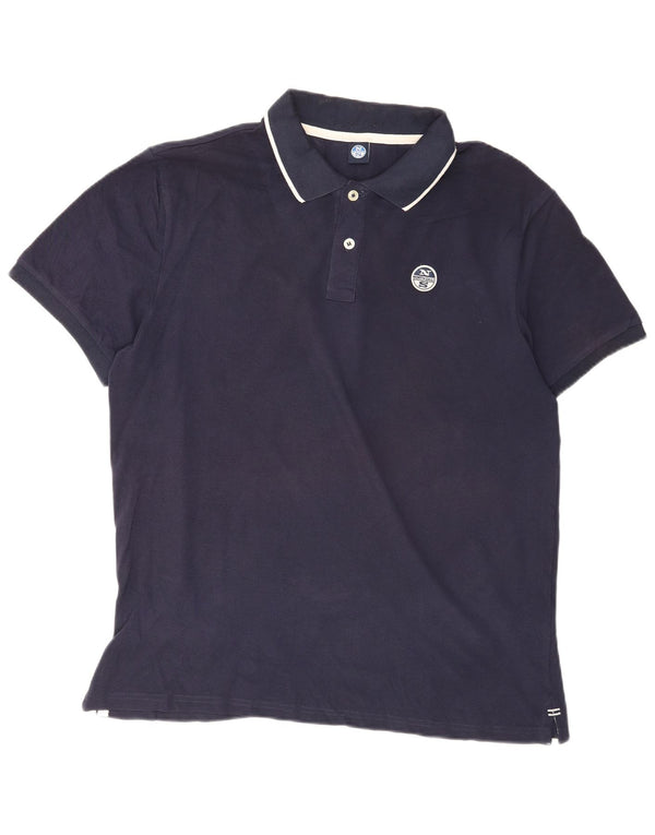 Camisa polo masculina North Sails XL azul marinho algodão