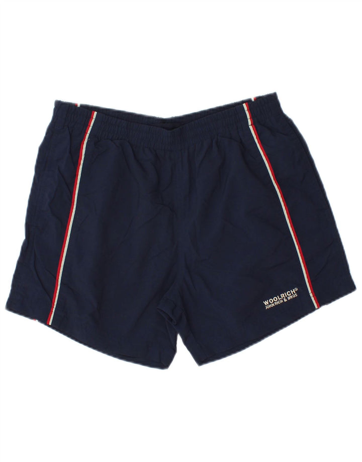 Shorts de natação Woolrich para meninos 11-12 anos azul marinho nylon
