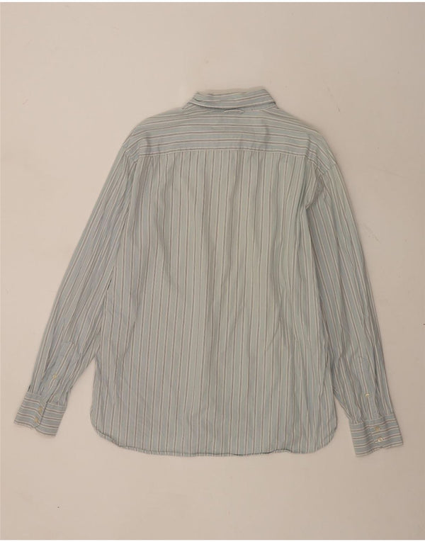 Camisa masculina Tommy Hilfiger XL listrada azul algodão