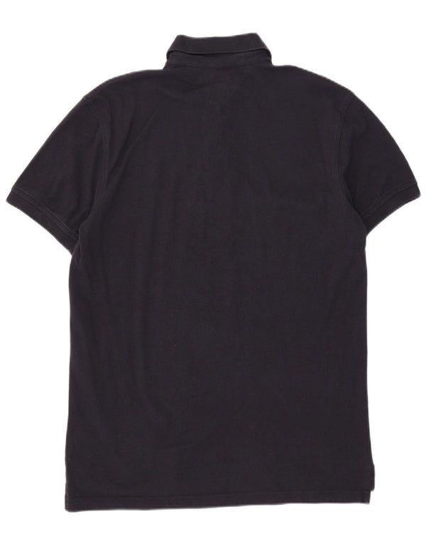 Camisa polo masculina Tommy Hilfiger grande algodão azul marinho
