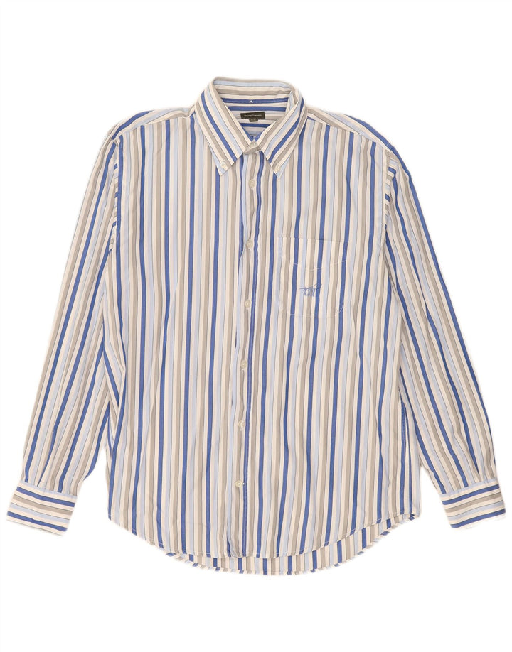 Camisa masculina Henry Cottons tamanho 40 algodão listrado multicolorido médio