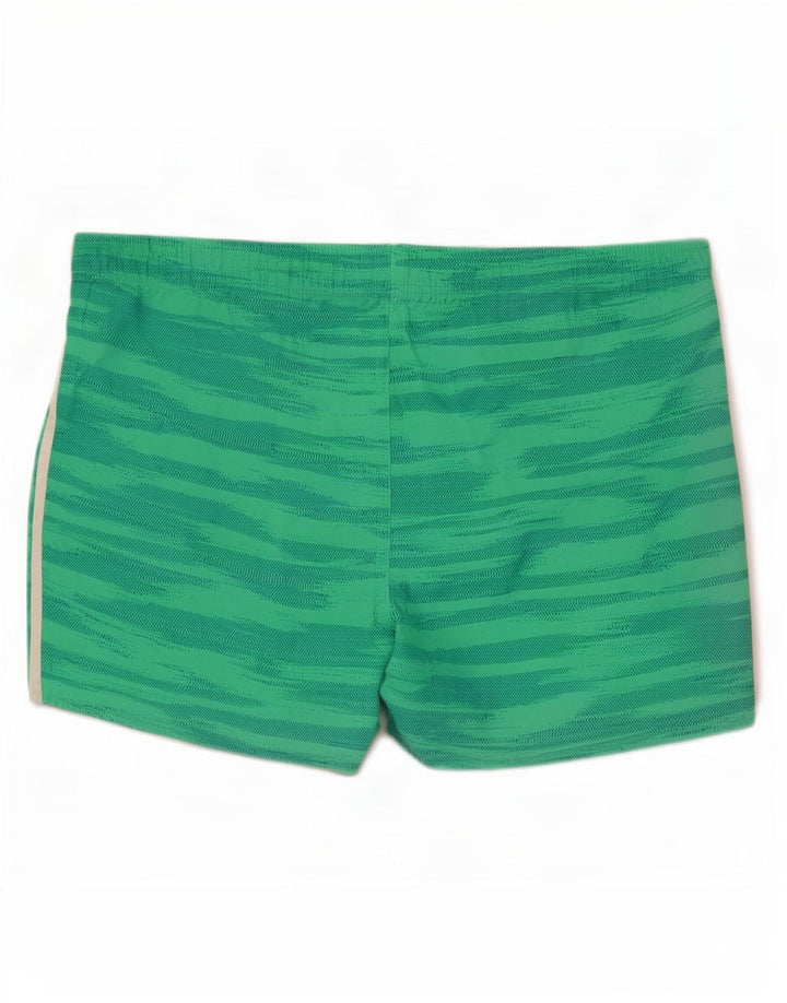Shorts de natação masculino Adidas grande poliéster camuflado verde