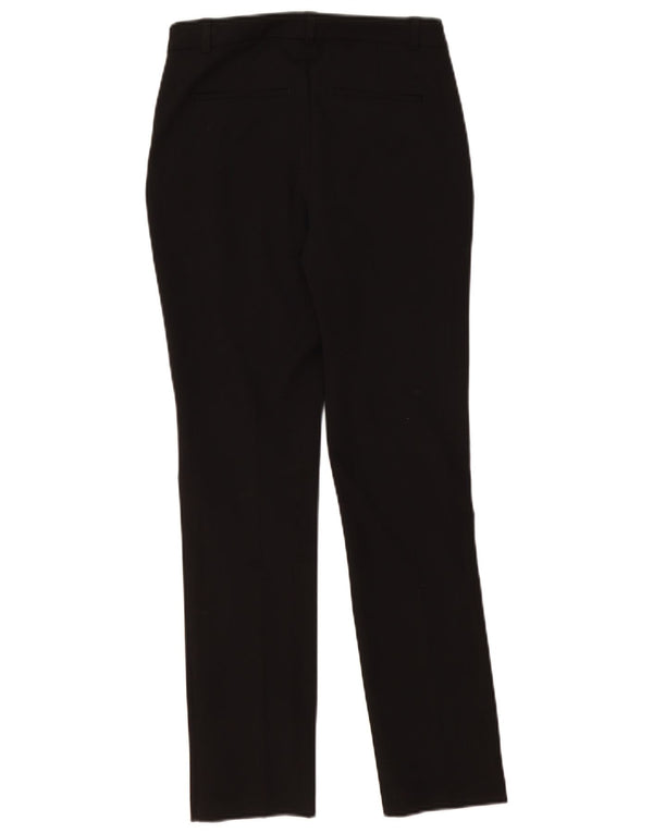 Calça Chino Feminina Reiss Slim Fit Reino Unido 4 XS W26 L29 Poliéster Preto