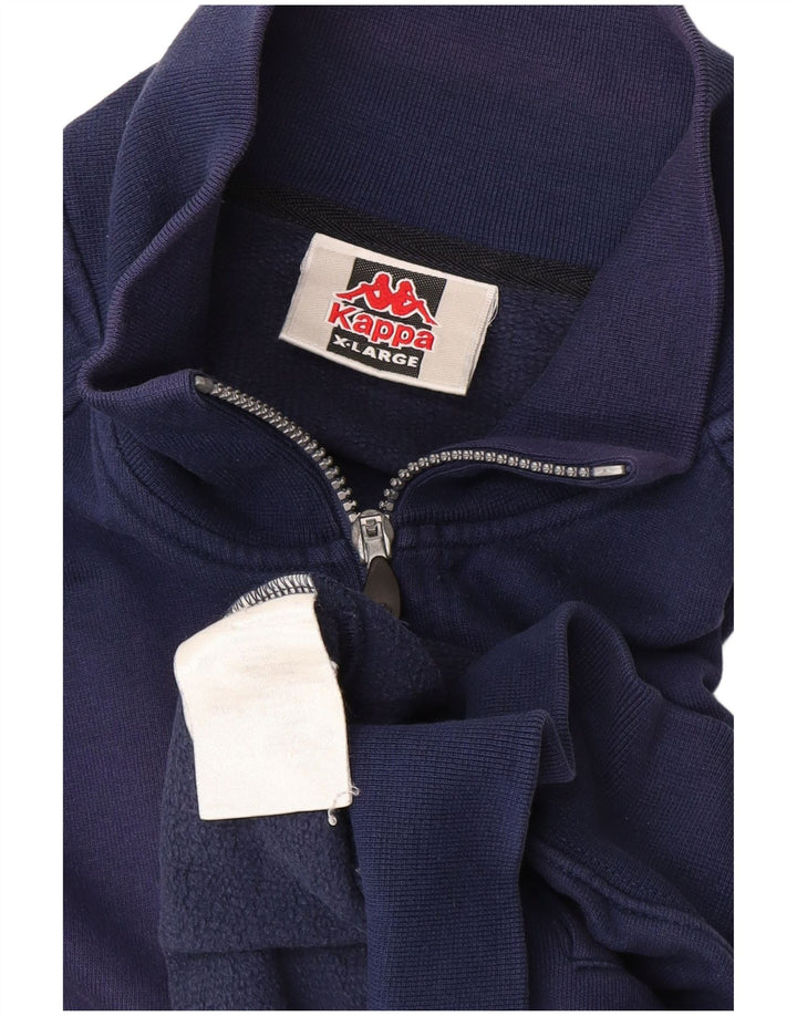 Jaqueta Kappa masculina de agasalho XL azul marinho algodão