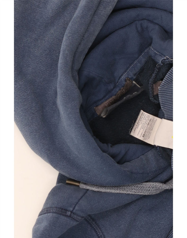 Suéter com capuz gráfico masculino CONVERSE pequeno azul algodão