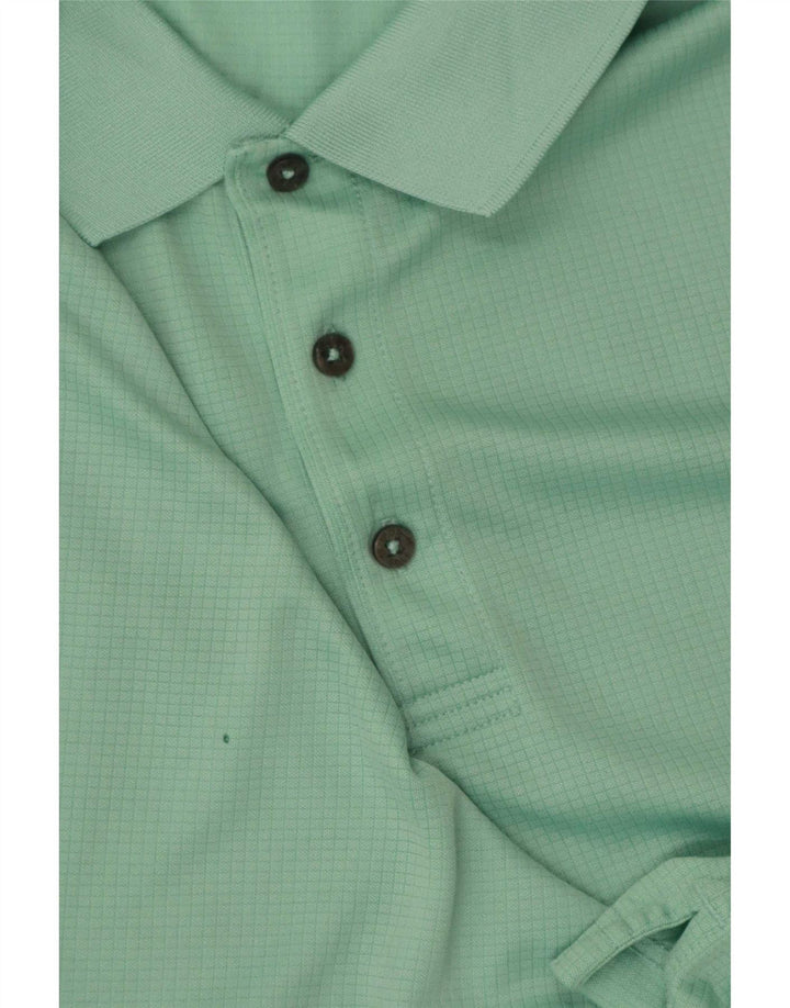 Camisa polo masculina Izod XL poliéster turquesa