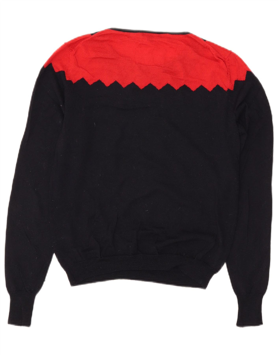 Suéter feminino HOBBS com gola canoa Reino Unido 10 pequeno bloco colorido azul marinho