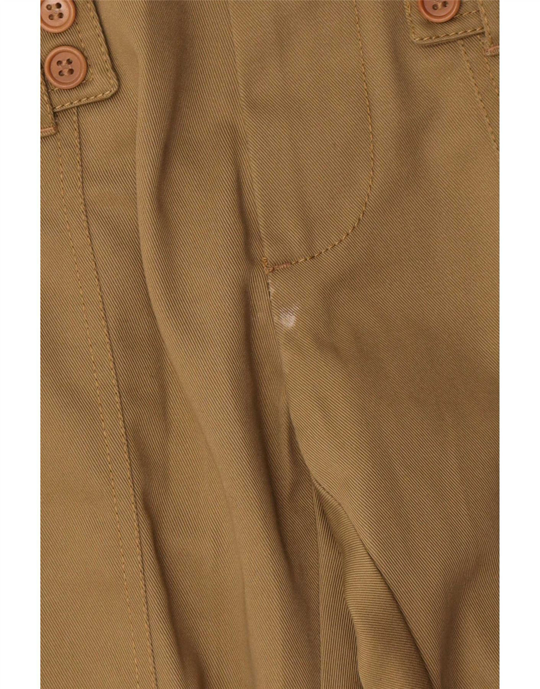 Calça cargo feminina David Mayer Bootcut IT 46 grande W31 L29 cáqui