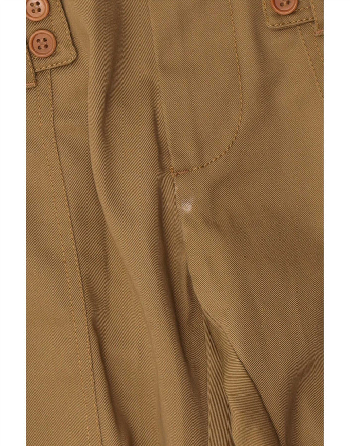 Calça cargo feminina David Mayer Bootcut IT 46 grande W31 L29 cáqui